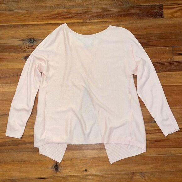 Etcetera Pink Knit Sweater Womens Small Cashmere Cotton Fly Back - Picture 9 of 10